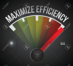 maximize efficiency marker illustration design over a black background