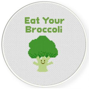Eat-Your-Broccoli-Cross-Stitch-Illustration